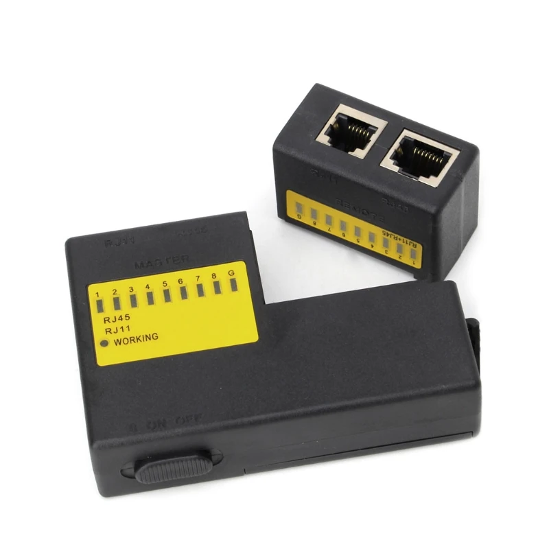 Super Mini Network LAN Cable Wire Cat5 RJ11 RJ45 Tester Drop ship