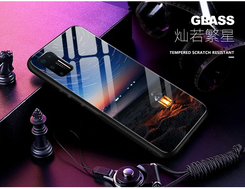 Закаленное стекло Жесткий чехол s для Smartisan Nut Pro 3 чехол звездная звезда Глянцевая задняя панель Крышка для Smartisan Nut Pro 3 Pro3 чехол для телефона