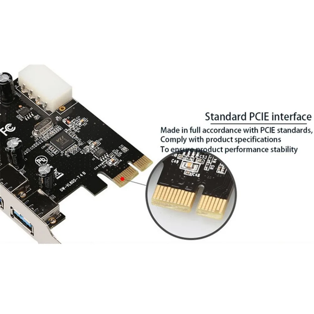 Placa de Alimentação Placa de Expansão Cartão para 4 Pcie Chipset Porta Usb3.0 Riser Pinos Pci-e Vl805 x1 4 6 High Quality Computador e Escritório