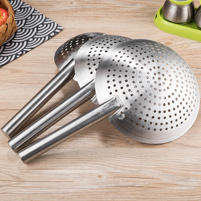 Thanstar Household Noodle Colander Round Mesh Dumpling Spoon Vegetable Egg  Food Strainer Scoop Anti-scald Filter Kitchen Gadgets