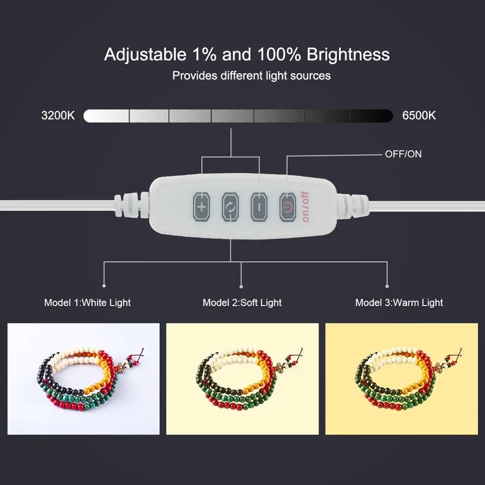 Мини-светильник для фотосъемки, регулируемый кольцевой светодиодный светильник, складной светильник, коробка для фотостудии, софтбокс, Фото Набор для фона с 6 задниками