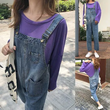 

Summer Casual Loose Overalls For Women Denim Jumpsuit Rompers Belted Pockets Monos Mujer Casual Jumpsuit ropa de mujer 2020 #25