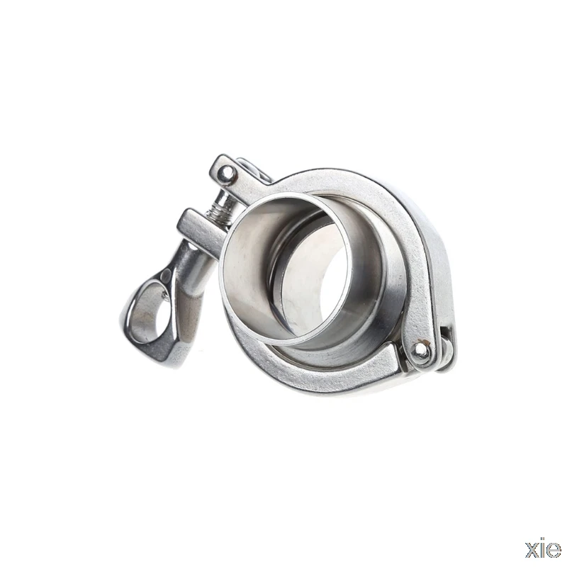 

38mm 1.5" OD SS304 Sanitary Pipe Weld Ferrule + Tri Clamp + PTFE Gasket Set