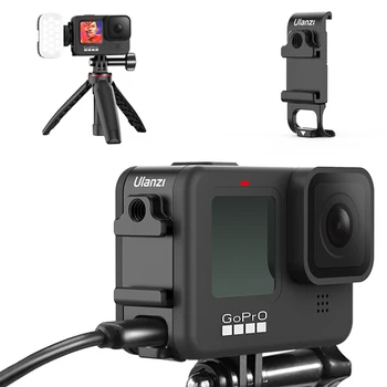 

Ulanzi GoPro 9 Battery Cover Chargeable Metal Battery Lid Shell With Cold Shoe 1/4 Screw For GoPro 9 Sport Camera Accessories