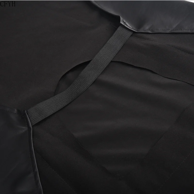 Sexy Men Male Lingerie Plus Size Leather Catsuit Latex Teddy Jumpsuit Apron Cosplay Open Crotch Body Stocking Sexy Clubwear Man