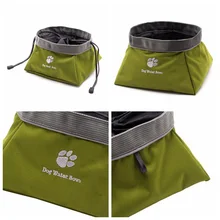 Водонепроницаемая кормушка для домашних животных, собак, кошек, дорожная сумка для кормления, складное блюдо, переносная Водонепроницаемая миска для воды для домашних животных