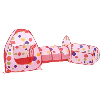 

3-in-1 Children Up Wear Resistant Quick Assembly Tunnel Indoor/Outdoor Foldable Baby Portable Ball Pool Play Tent Playhouse
