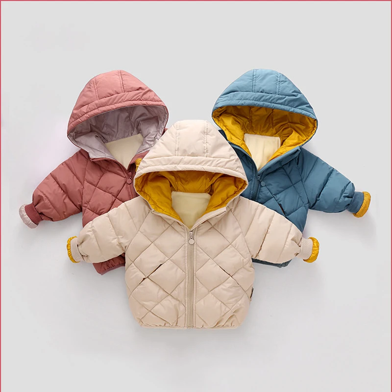 

Winter Jackets Baby Down Jacket Cotton Coat Kids Baby Clothes Infant Hooded Down Jacket For Boys And Girls
