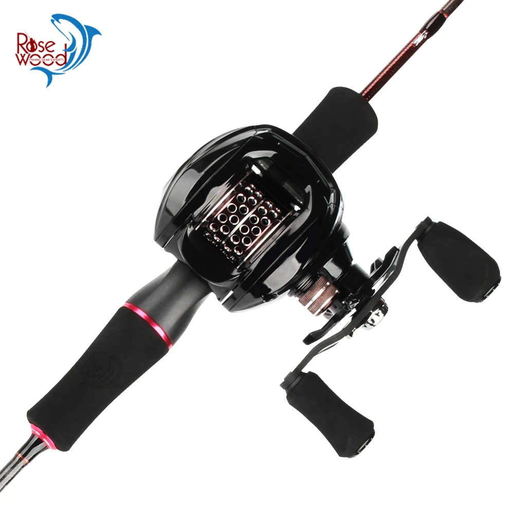 RoseWood Hot Winter Fishing Trout Casting Rod& Reel Combo(2 Piece) 6' Length Fast Action Portable Carbon Fishing Pole Kits