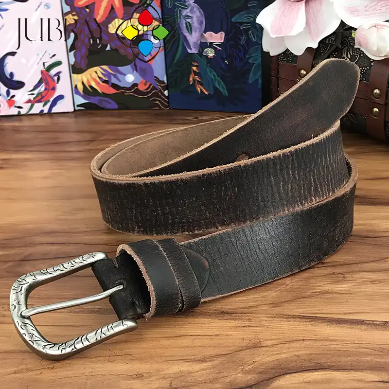 工場直接新しいベルト高級厚手ベルトメンズ幅 3 8 センチメートル黒レトロなシンプルな針バックルベルトジーンズウエストベルト メンズベルト Aliexpress