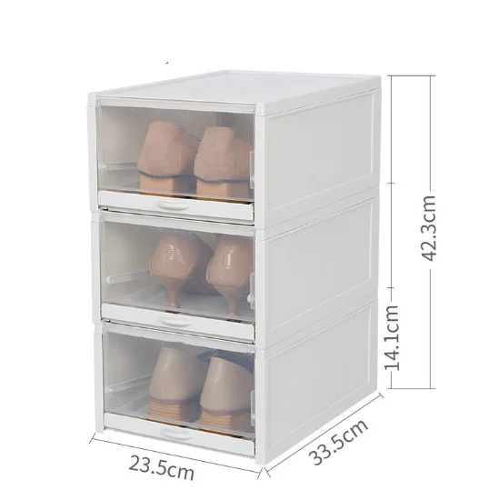 Ящик типа Обувной Ящик бытовой складной пластиковый ящик для хранения ...