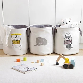 

1Pc Cloth Art Folding Geometry Dirty Clothes Toys Storage Bucket Household Storage Basket Dirty Clothes Laundry Basket 40*35cm