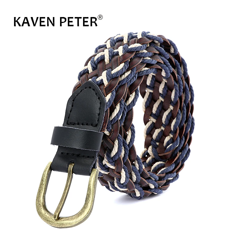 Кожаный Плетеный Ремень Мужской Купить