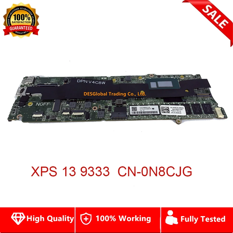 Promo  Mainboard 0N8CJG N8CJG DAD13CMBAG0 RGF2V Motherboard For DELL XPS 13 9333 Laptop Motherboard CN-0N8