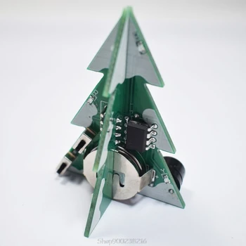 

DIY Electronic Kit 3D Christmas Tree LED Flash Kit Three-Dimensional Colorful RGB LED Circuit Christmas Gift Au27 20 Dropship