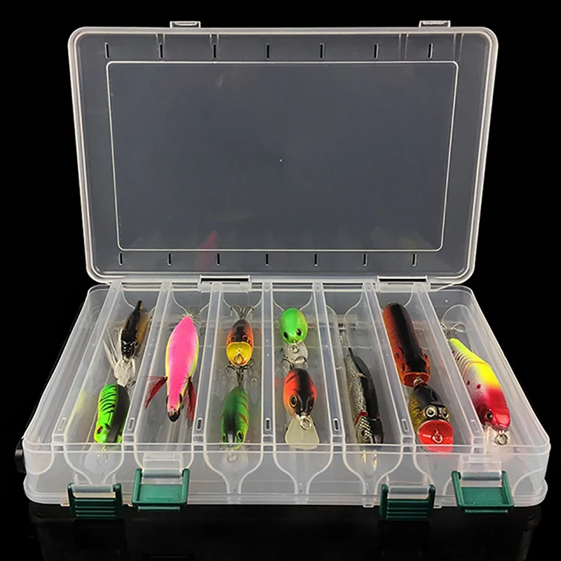 8 типов водонепроницаемый ящик для рыболовных снастей пластиковая двухсторонняя приманка, блесна, ящики для хранения, рыболовная коробка для приманки для рыбалки