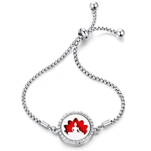 Лотос Гуаньинь циркониевые духи браслет ароматерапия из нержавеющей стали эфирное масло диффузор медальон 316L браслеты высокого качества