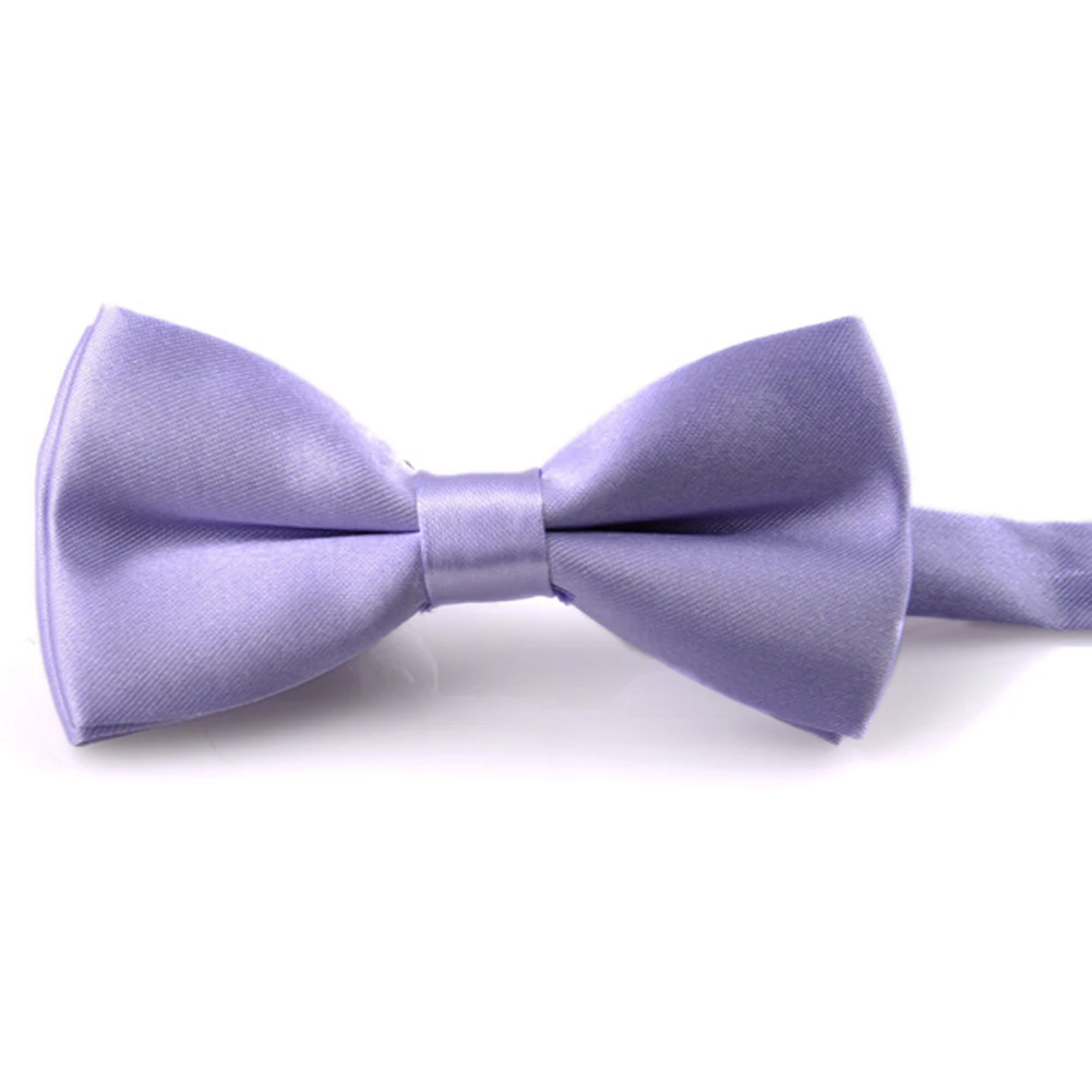 Фиолетовый Классический Детский галстук-бабочка для мальчиков и девочек; модный однотонный галстук-бабочка для малышей; вечерние галстуки-бабочки; Модный регулируемый галстук - Цвет: Фиолетовый