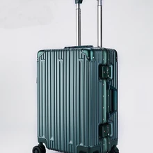 Ретро Роллинг багаж Spinner алюминиевая рама дорожная сумка женская винтажная тележка 2" 22 дюймов Мужская переноска чемоданы колеса