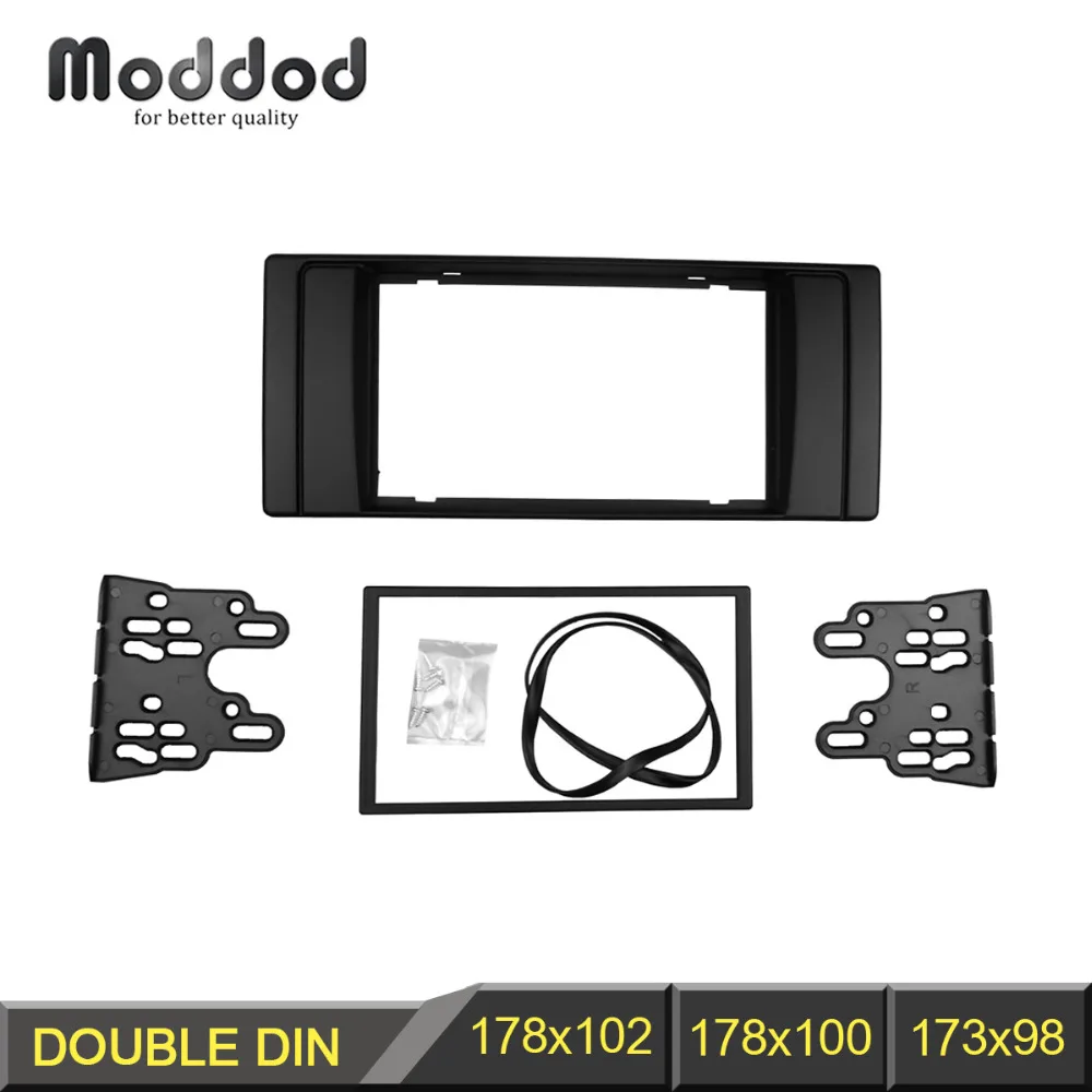 

Double Fascia For BMW 5-Series (E39), X5 (E53) Radio CD DVD GPS Stereo Panel Dash Mount Trim Kit Surround Frame Plate