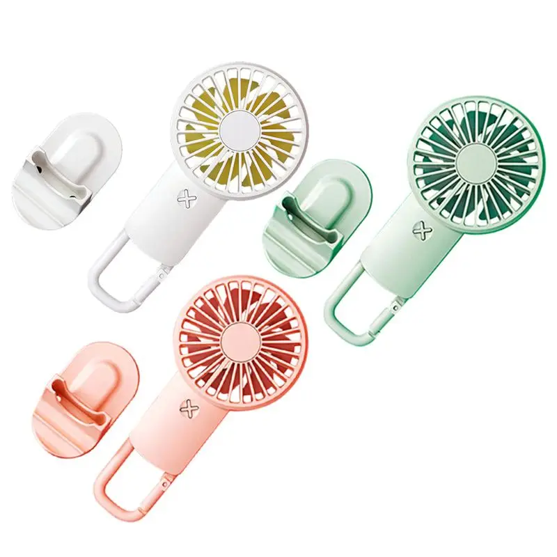 

Handheld Carabiner Fan USB Rechargeable Mini Cooling Fan 3 Speed Air Cooler