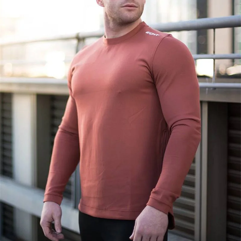 Muscle Kid Brother Фитнес Осень и зима Спорт Slim Fit толстовка мужская одежда для фитнеса Баскетбол тренировочный костюм вырез лодочкой Sp
