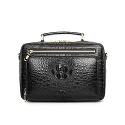 Crocodile Leather Men's Business Handbag One Shoulder Messenger Briefcase For Teenager Cheap Laptops Passport Cover Computer Bag