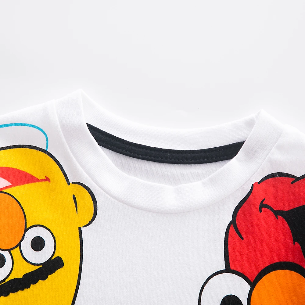 pular meters baby camiseta de verão fofa para manga camiseta de desenhos animados com camisetas estampadas para meninos roupas