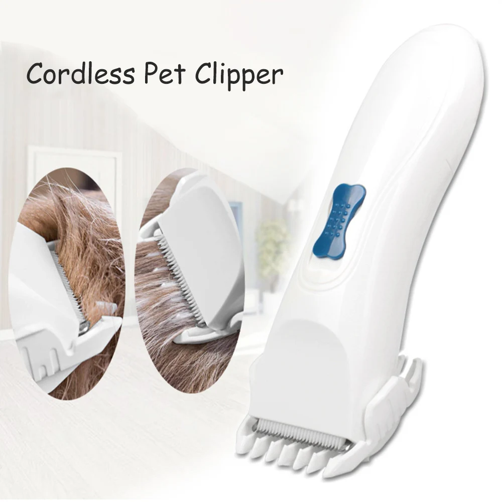 Hot 4pcs/set Pet Shaving Hair Clipper Electric Cat Pusher Grooming Scissors Trimmer Cutter Not Included Batter | Дом и сад