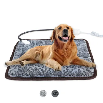 

Adjustable Heating Pad For Dog Cat Puppy Power-off Protection Pet Electric Warm Mat Bed Waterproof Bite-resistant Wire
