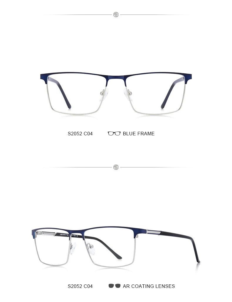 MERRYS дизайн мужские роскошные оправа для очков для мужчин Квадратный оптический Бизнес Стиль от близорукости, по рецепту дальнозоркость очки из сплава S2052