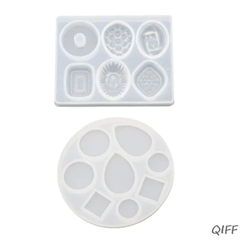

DIY Crafts Making Crystal Epoxy Mold Earrings Candy Mould High Mirror UV Resin Silicone Molds