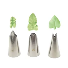 Новое поступление 3 шт./компл. крема насадки в виде листьев украшения торта насадки для украшения торта насадка для украшения торта инструменты для украшения торта