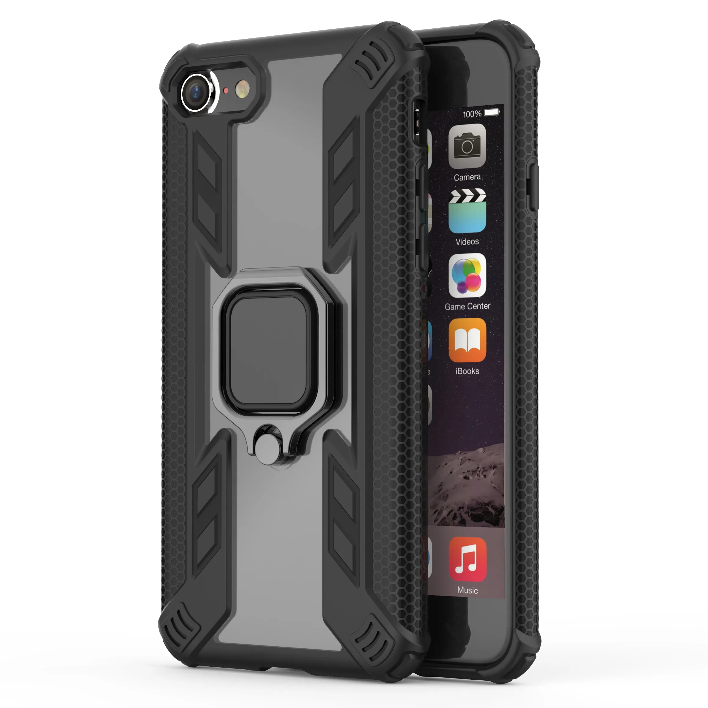 Shockproof Armor Case For Huawei Honor Nova 5 Pro Silicone Car Magnetic Holder Ring Protective Back Cover Phone Coque | Мобильные