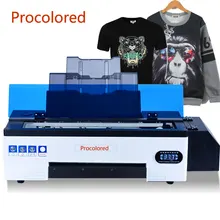 Procolored – imprimante en cuir 8 couleurs DTF A3, pour t-shirt, vêtements, sweat à capuche, veste, transfert de chaleur, Film PET, Machine d'impression