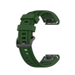 Premium Pink 20mm Quick Fit Silicone Watch Band Strap - 20mm quick fit (Army Green)