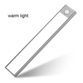 

Led Closet Lamp USB Charging Induction Night Light Ultra-Thin Wall Cabinet Lamp USB Rechargeable Lithium Battery