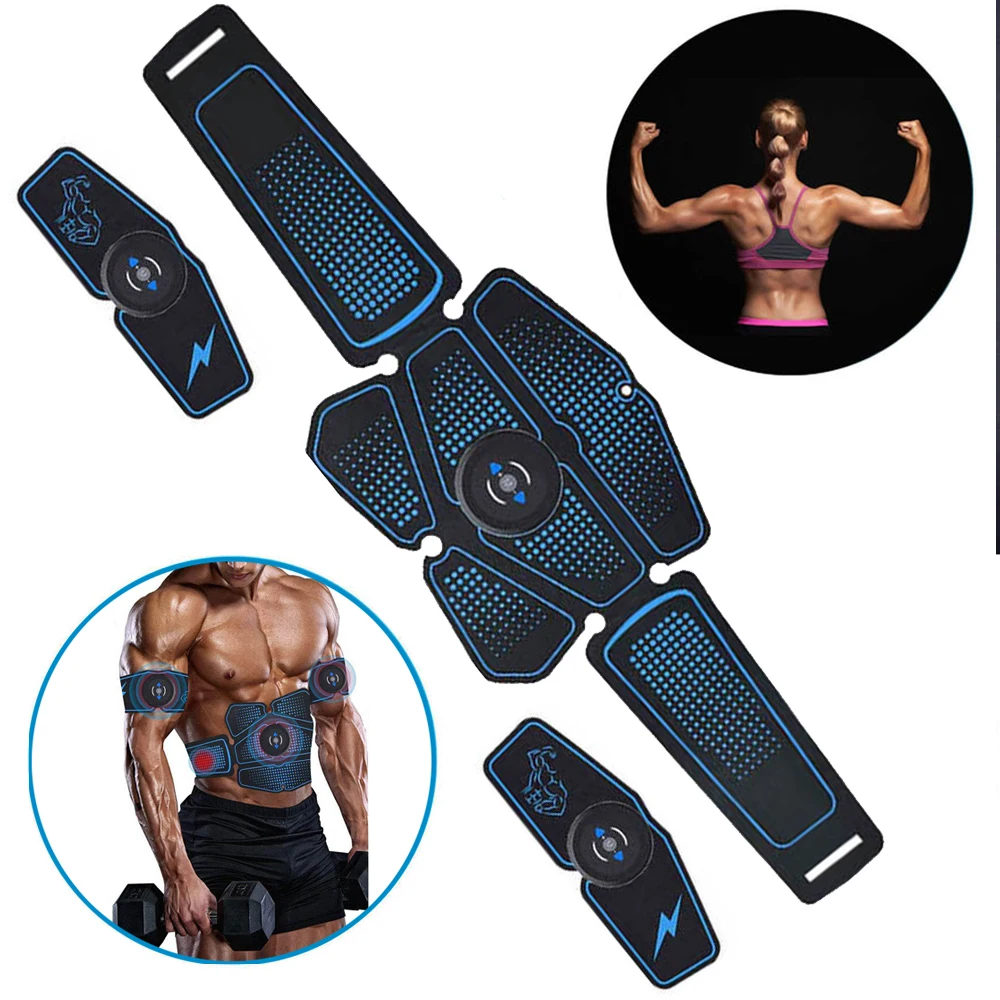 Recharge Wireless Muscle Smart Fitness Abdominal Vibrating Belt Electromagnetic Stimulation Of Muscles Sculpting at Home Workout