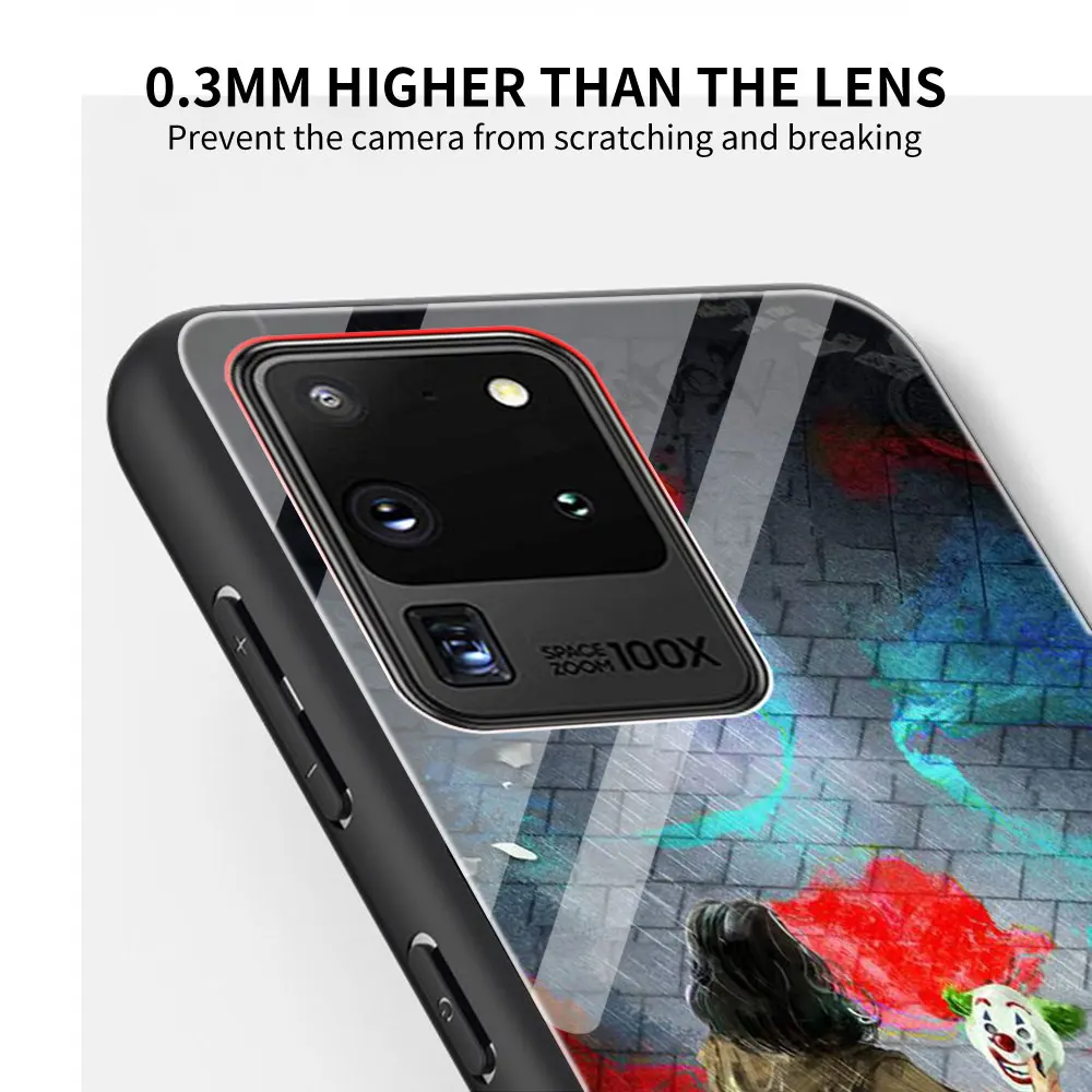 The Joker Joaquin Glass Cover for Samsung Galaxy S20 FE S21 S20 Ultra S10 Lite S10E S9 S8 Plus Luxury Soft Edge Case Shell