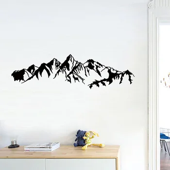 

Mountain range carved Wall Sticker for Living room bedroom bed background decoration art decals door decor Pvc stickers