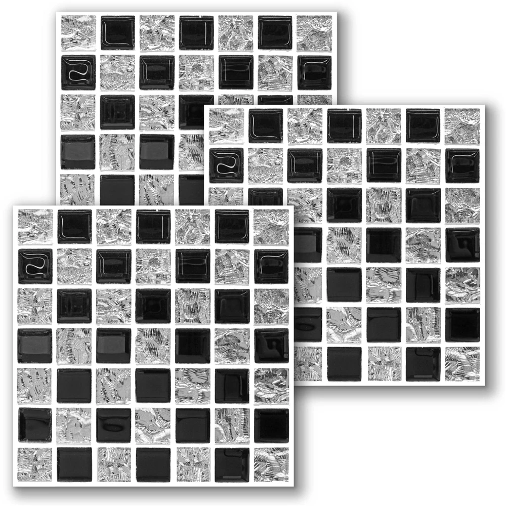 

Wear Resisting Wallpaper Crystal Mosaic Tile Stickers with Self Adhesive and for Room Decoration and Renovation