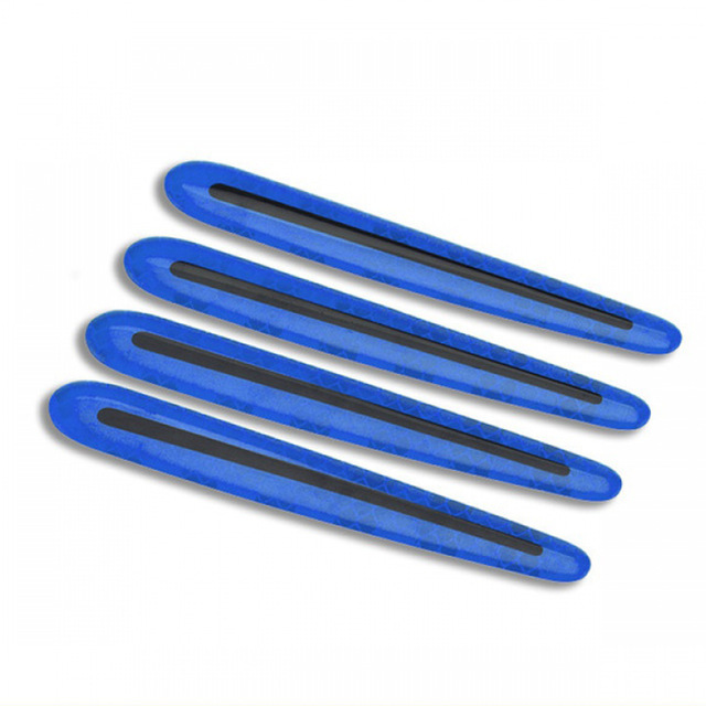 Stickers Reflective Door Warning Tape 5D Sticker Auto Reflective Strip Carbon Fiber Decoration Car Door Safety Strip