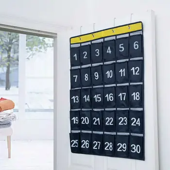 

30 Grids Foldable Wall Hanging Bags Storing Mobile Phone Bag Wall Hanging Oxford Cloth Storage