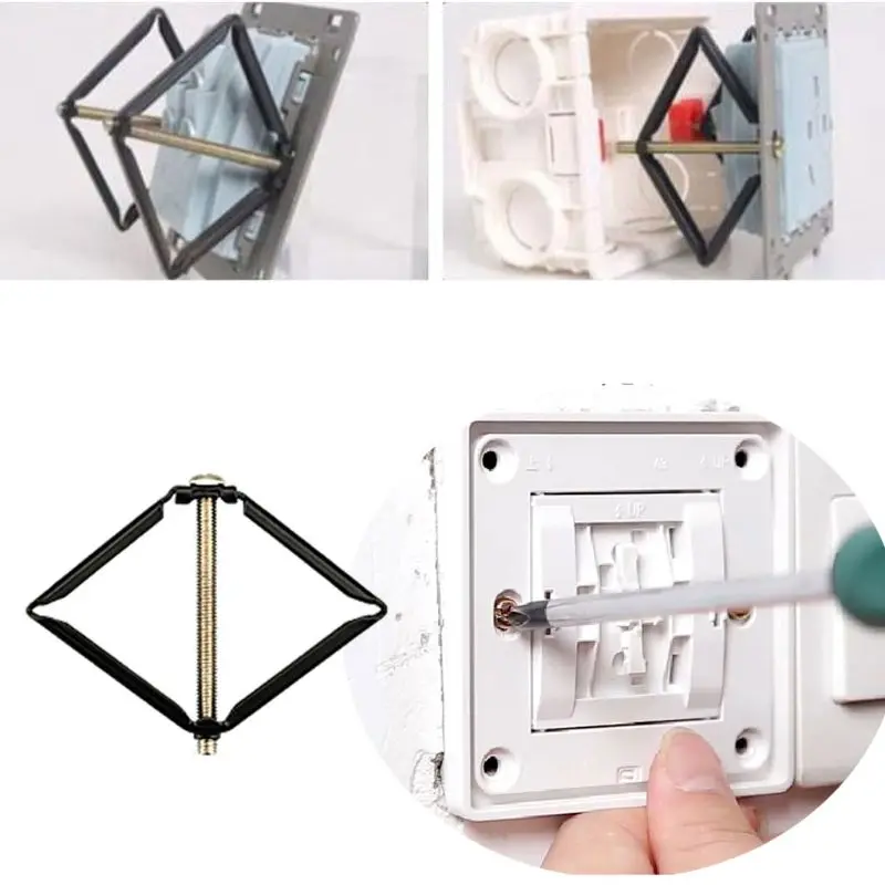 4 Pcs Wall Mount Switch Box Repair Tool Secret Stash 86mm Switch Cassette Repairer Support Rod Electrician Accessories