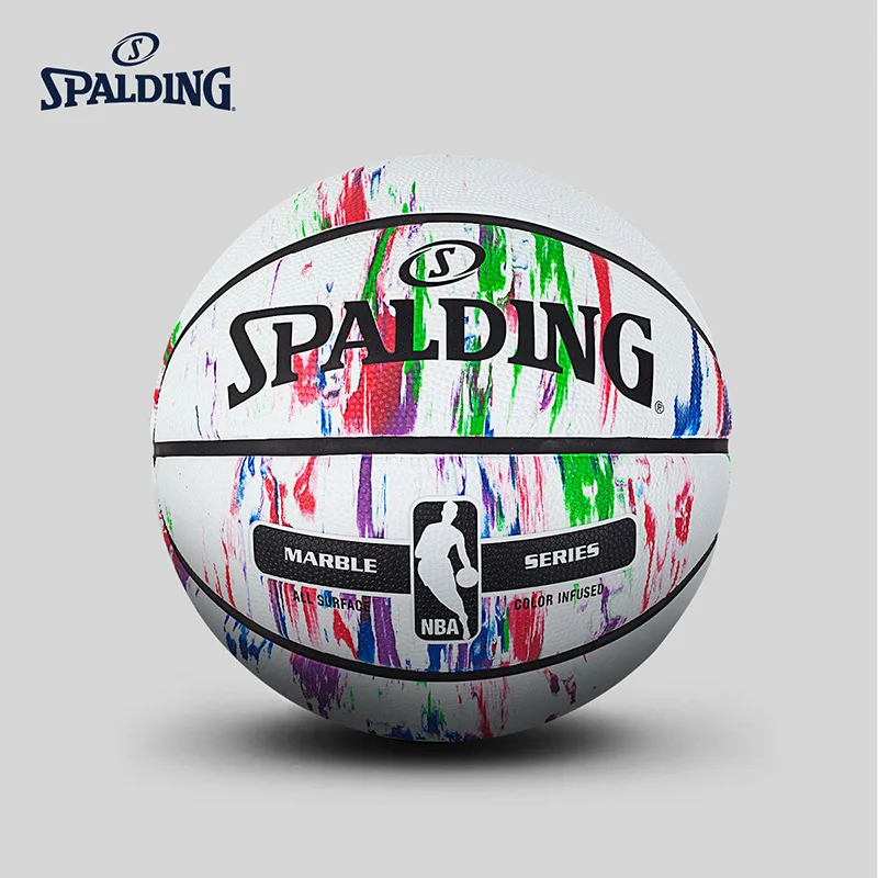 SPALDING баскетбольный мяч NBA Официальный Размер и вес 7# PU материал открытый мужской матч мяч 83-636Y
