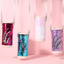 Набор кружек с блестками, сумка для чайника, герметичный портативный студенческий набор чашек, ручка с блестками, чехол для бутылки с водой, переносная дорожная сумка для чашки