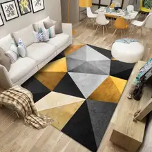 Modern Geometric Pattern Carpet for Bedroom Living Room Parlor Coffee Table Large Area Rugs Anti-Slip Washable Home Decor Mat