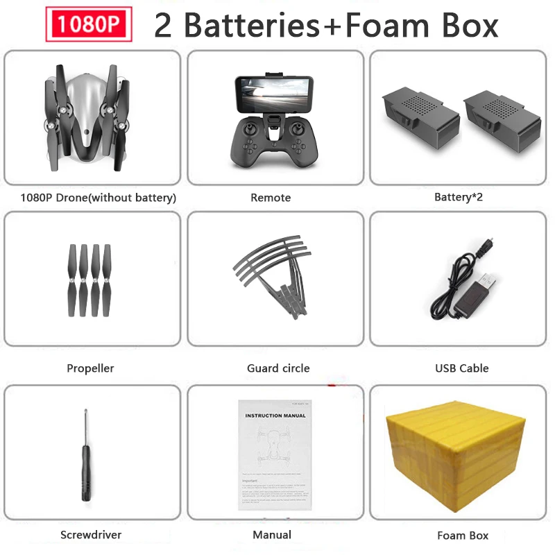 1080P 2 Batteries KEELEAD X13S Дрон 4K wifi FPV камера Дрон 1080P HD Двойная камера оптический поток складной RC Квадрокоптер селфи Дрон VS SG106 M69G - Цвет: 1080P 2 Batteries