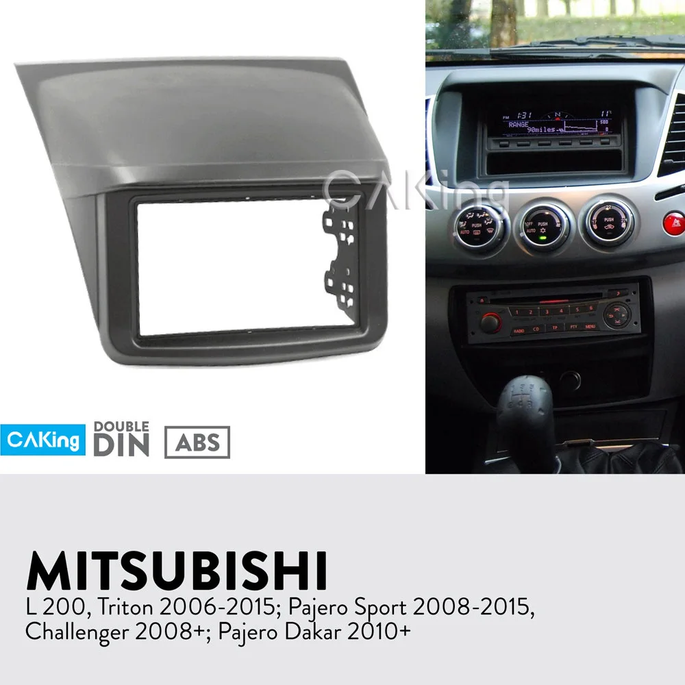 Автомобильная панель радиоприемника Double Din для MITSUBISHI L200 Triton 2006 2015 комплект