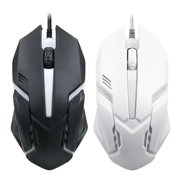 

S1 USB Wired Gaming Mouse 3 Buttons 1600DPI Ergonomic Design Optical Mice With Colorful LED Backlight For PC Computer